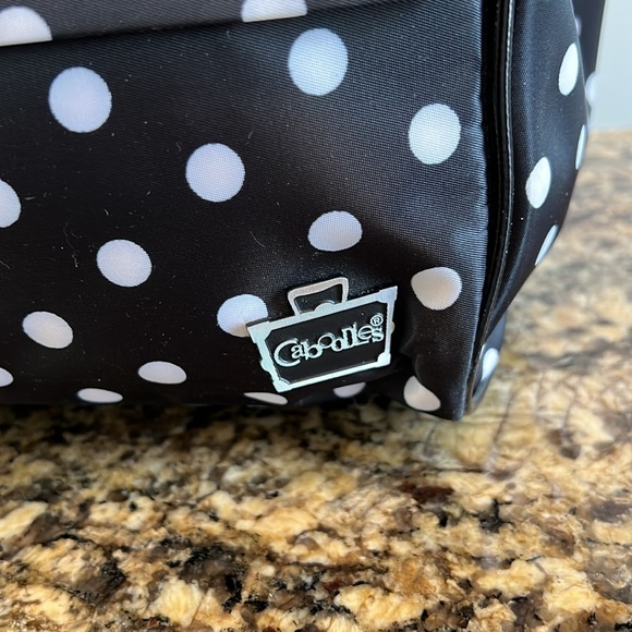 CABOODLES Polka Dot Black and White Make Up Bag - Picture 4 of 14